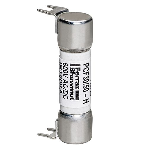 PCF30/50-H - PC Mount Fuse 600V 30/50A Fast-Acting Double Hole Mount PCF - Midget Series